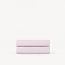 drap plat percale de coton uni rose poudré