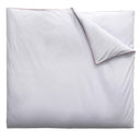 Housse de couette gris parme - Percale de coton 120 fils