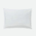 Taies d'oreiller blanc pure volant piqué - Percale de coton 120 fils