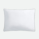 Taies d'oreiller blanc pure - Percale de coton 120 fils
