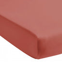 drap housse percale de coton couleur marsala bordeaux
