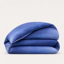 housse de couette unie bleu