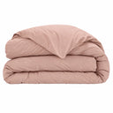 Housse de couette unie flamand rose en percale de coton 80 fils | Julie Lavarière