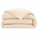 Housse de couette unie jaune pâle en percale de coton 80 fils | Julie Lavarière