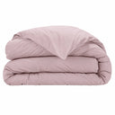 Housse de couette unie rose pâle chic en percale de coton 80 fils | Julie Lavarière