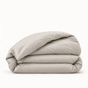 Housse de couette en satin de coton beige chic | Julie Lavarière