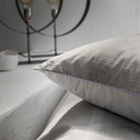 Taies d'oreiller grise - Percale de coton 120 fils