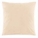 Taie d'oreiller carrée 65x65 cm unie jaune pâle en percale de coton 80 fils | Julie Lavarière