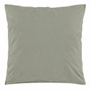 Taie d'oreiller carrée 65x65 cm unie vert chic en percale de coton 80 fils | Julie Lavarière