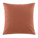 Taie d'oreiller carrée en satin de coton terracotta chic, en précommande | Julie Lavarière