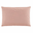 Taie d'oreiller unie flamand rose en percale de coton 80 fils | Julie Lavarière