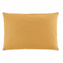 Taie d'oreiller unie jaune sucre en percale de coton 80 fils | Julie Lavarière