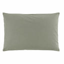 Taie d'oreiller unie vert chic en percale de coton 80 fils | Julie Lavarière