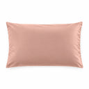 Taie d'oreiller rectangulaire en satin de coton rose chic | Julie Lavarière