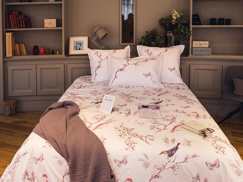 Julie Lavarière, linge de lit haut de gamme fabriqué en France, en vente exclusive à Lyon